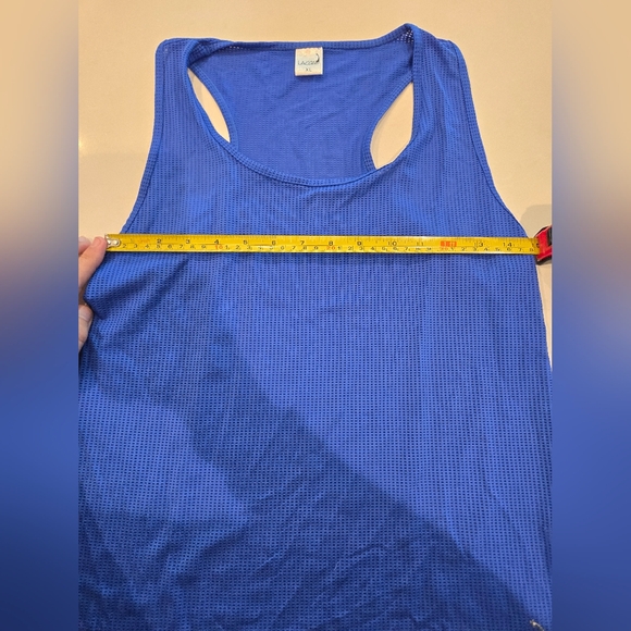 Lacoa Royal Blue Mesh Racerback Tank in XL - Picture 6 of 8